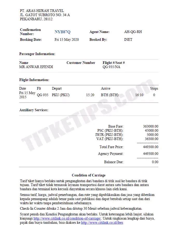 Detail Contoh Gambar Tiket Pesawat Nomer 19