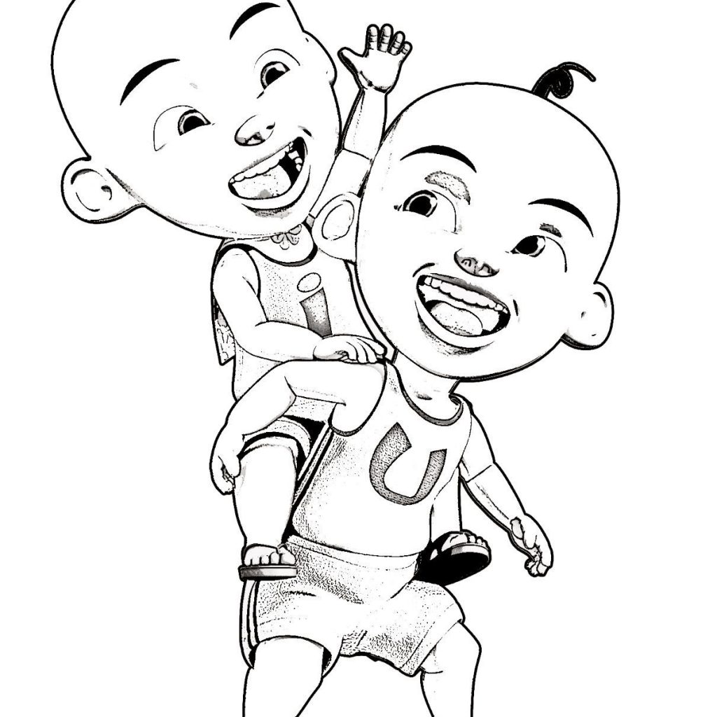 Detail Contoh Gambar Upin Ipin Nomer 7