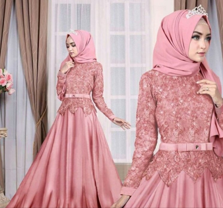 Detail Contoh Gamis Brokat Nomer 14