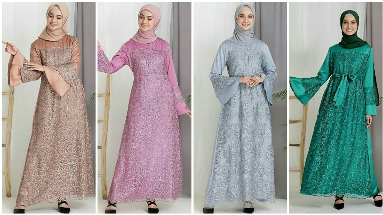 Detail Contoh Gamis Brokat Nomer 3