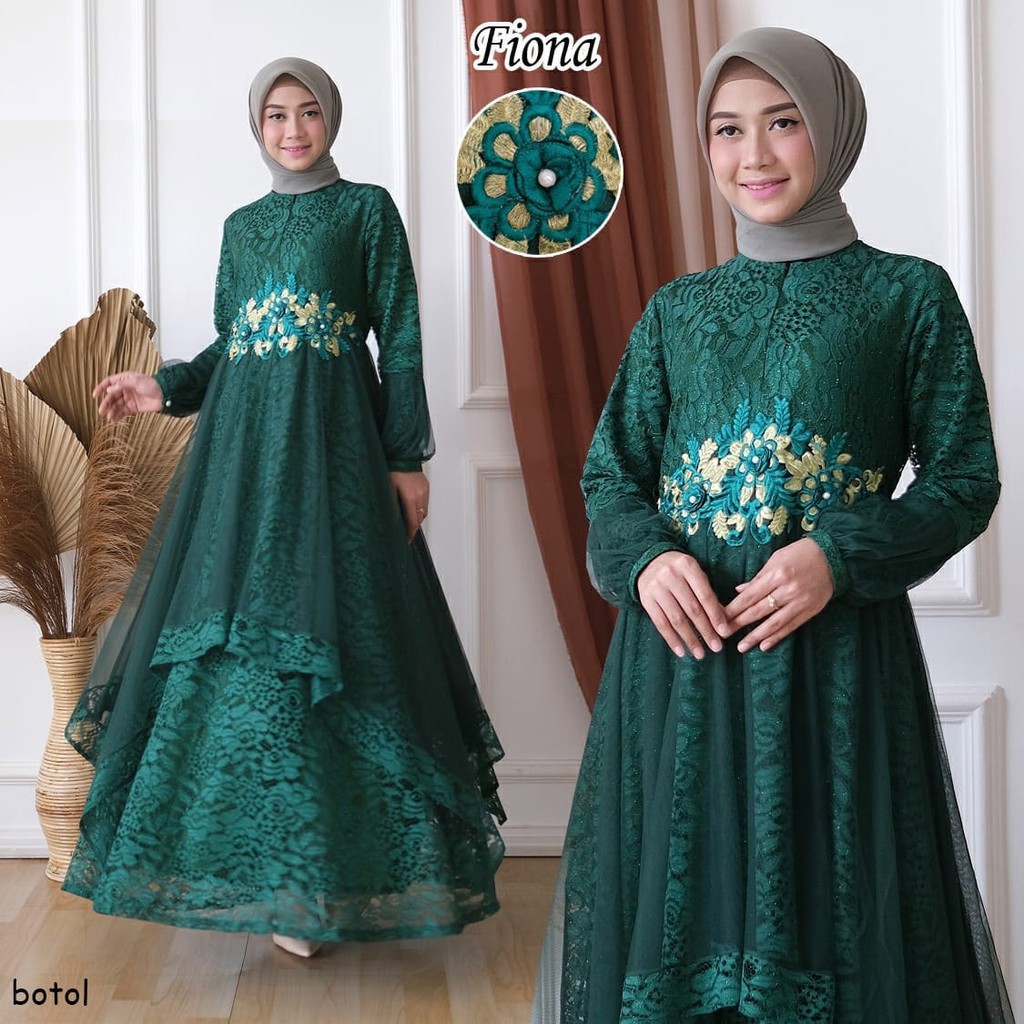 Detail Contoh Gamis Brokat Nomer 22