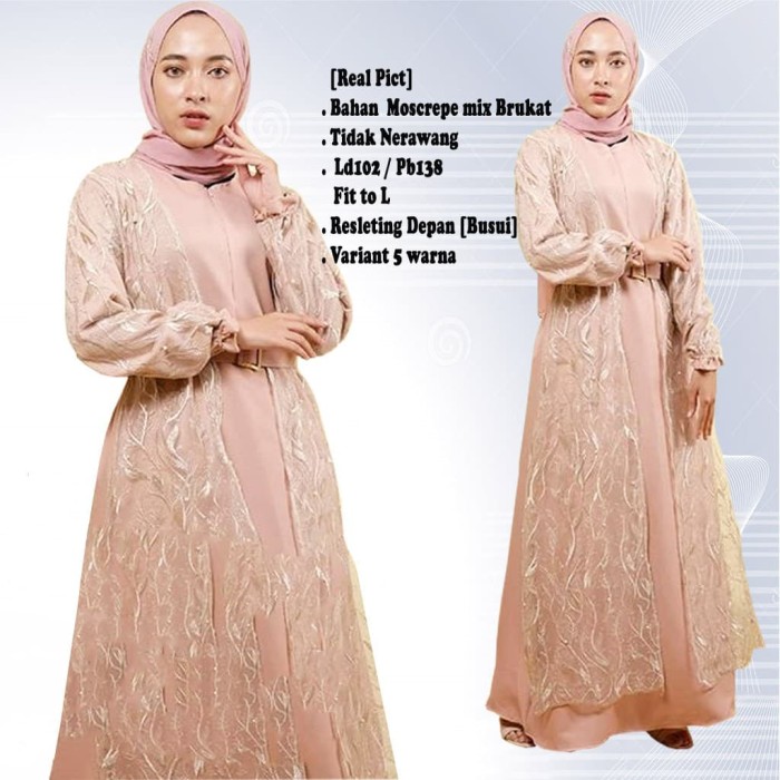 Detail Contoh Gamis Brokat Nomer 41