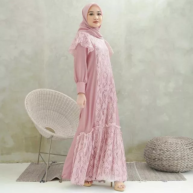 Detail Contoh Gamis Brokat Nomer 42