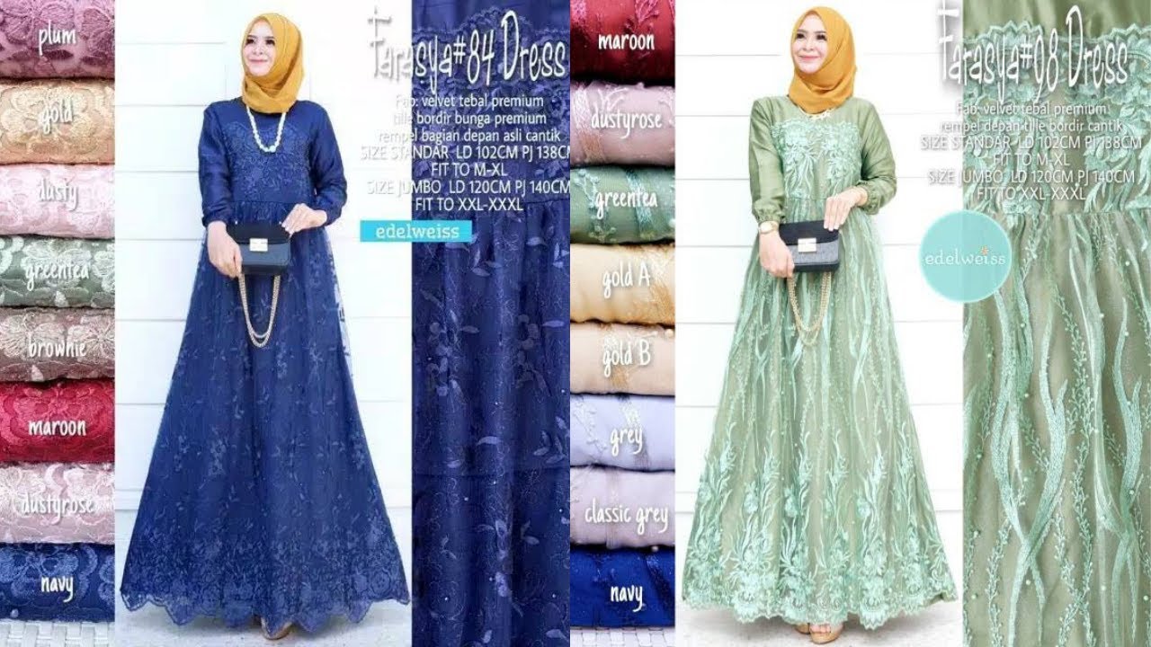 Detail Contoh Gamis Brokat Nomer 46