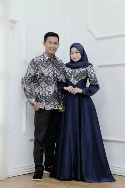 Detail Contoh Gamis Couple Keluarga Nomer 22