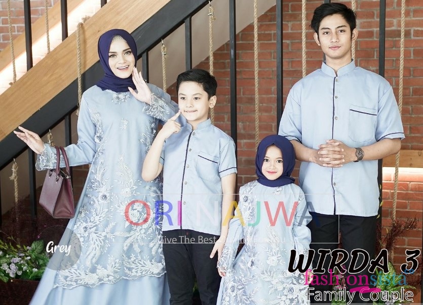 Detail Contoh Gamis Couple Keluarga Nomer 26