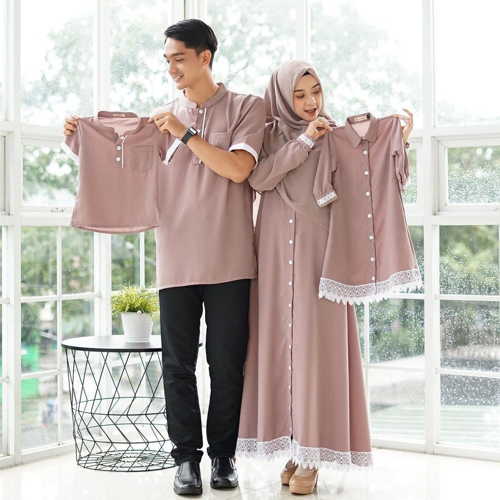 Detail Contoh Gamis Couple Keluarga Nomer 33