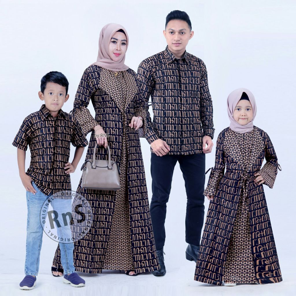 Detail Contoh Gamis Couple Keluarga Nomer 5