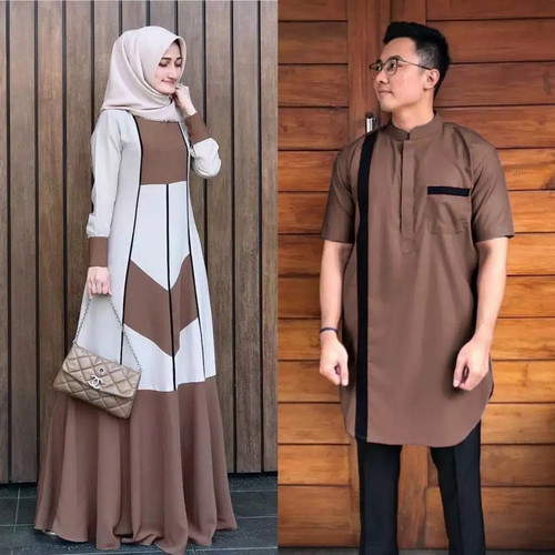 Detail Contoh Gamis Couple Keluarga Nomer 42