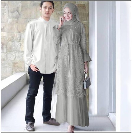 Detail Contoh Gamis Couple Keluarga Nomer 54