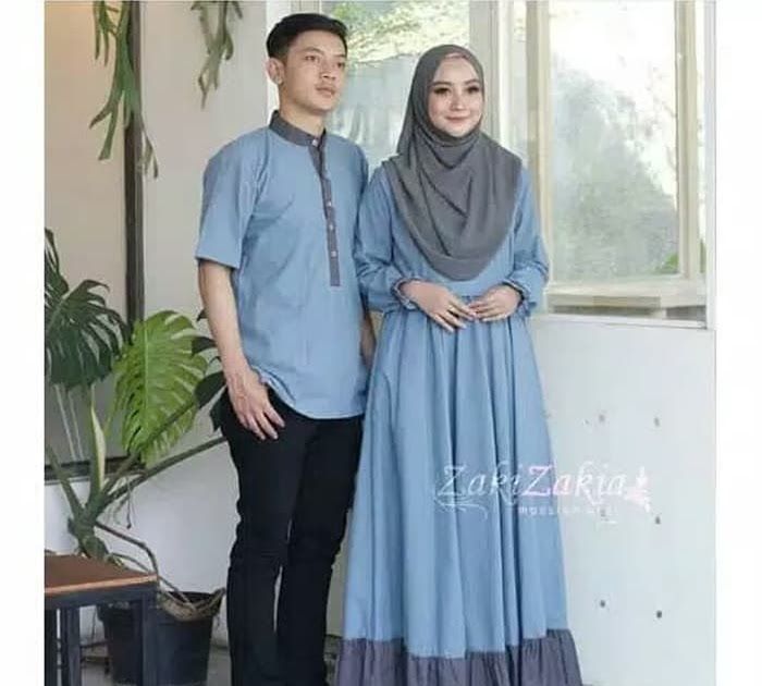 Detail Contoh Gamis Couple Keluarga Nomer 7