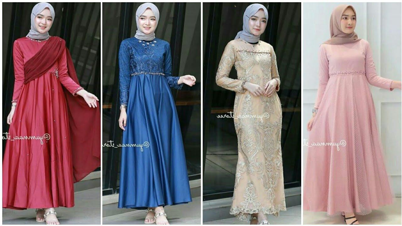 Detail Contoh Gamis Pesta Nomer 34