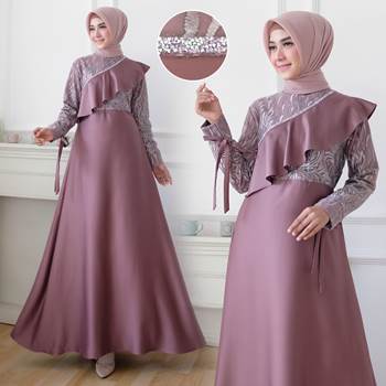 Detail Contoh Gamis Pesta Nomer 8