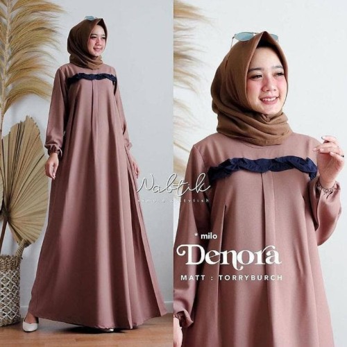 Detail Contoh Gamis Polos Nomer 3