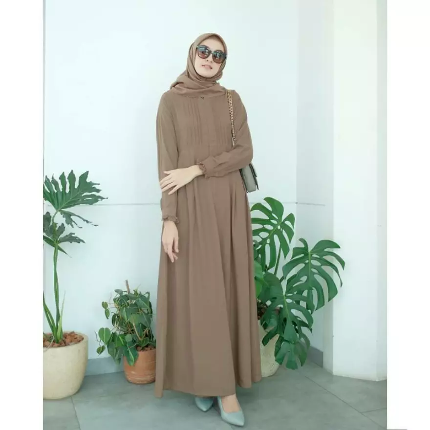 Detail Contoh Gamis Polos Nomer 29