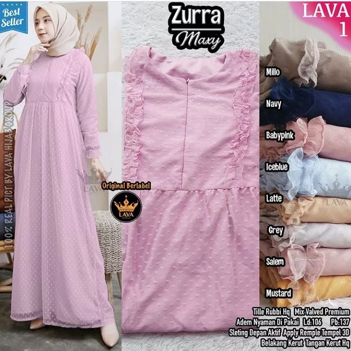 Detail Contoh Gamis Polos Nomer 40