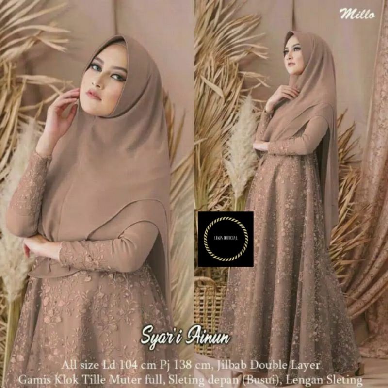 Detail Contoh Gamis Syar I Nomer 22