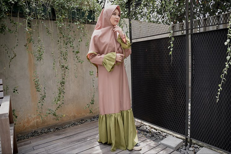 Detail Contoh Gamis Syar I Nomer 53