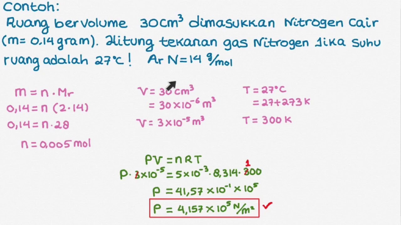 Contoh Gas Ideal - KibrisPDR