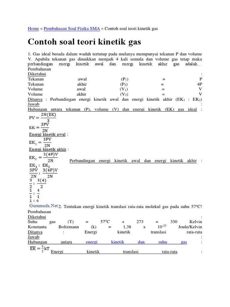 Detail Contoh Gas Ideal Nomer 36