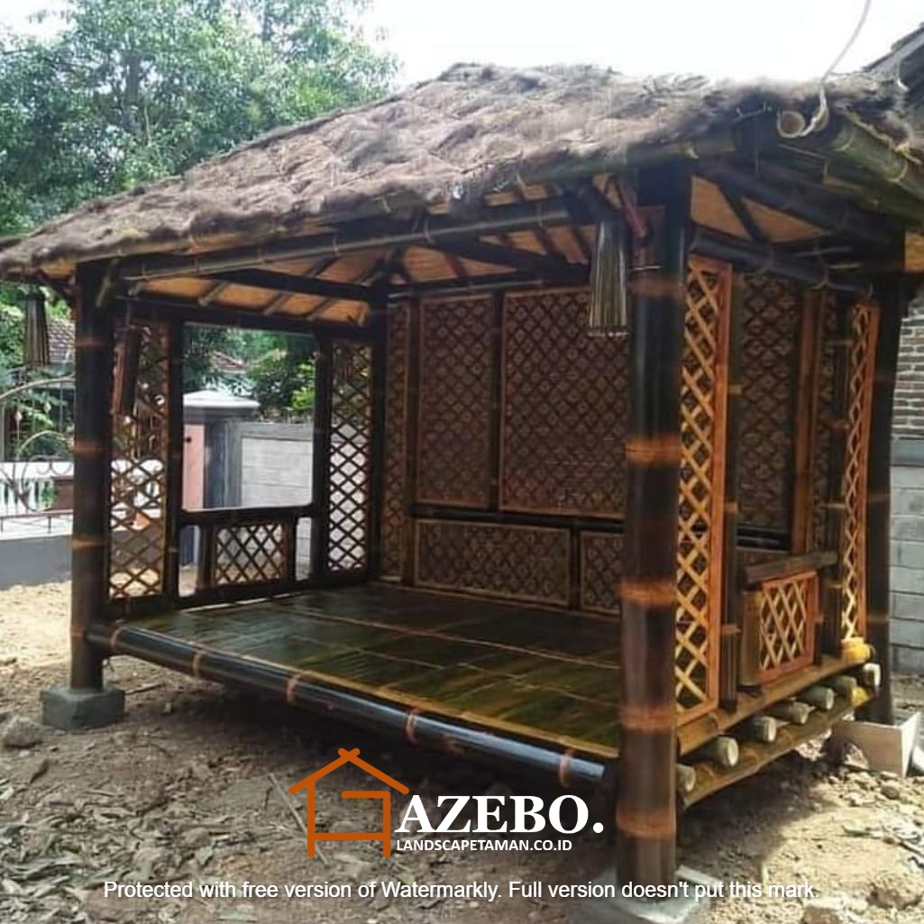 Detail Contoh Gazebo Bambu Nomer 44