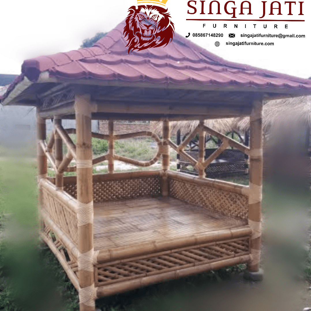 Detail Contoh Gazebo Bambu Nomer 52