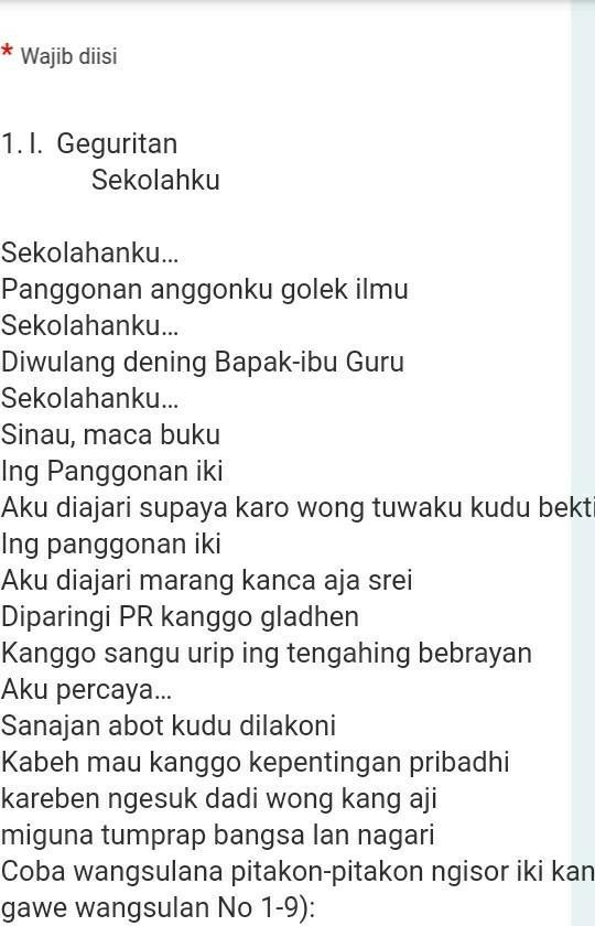 Detail Contoh Geguritan Tema Guru Nomer 12