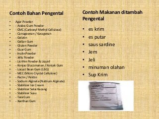 Detail Contoh Gelling Agent Nomer 15