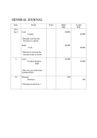 Detail Contoh General Journal Nomer 33