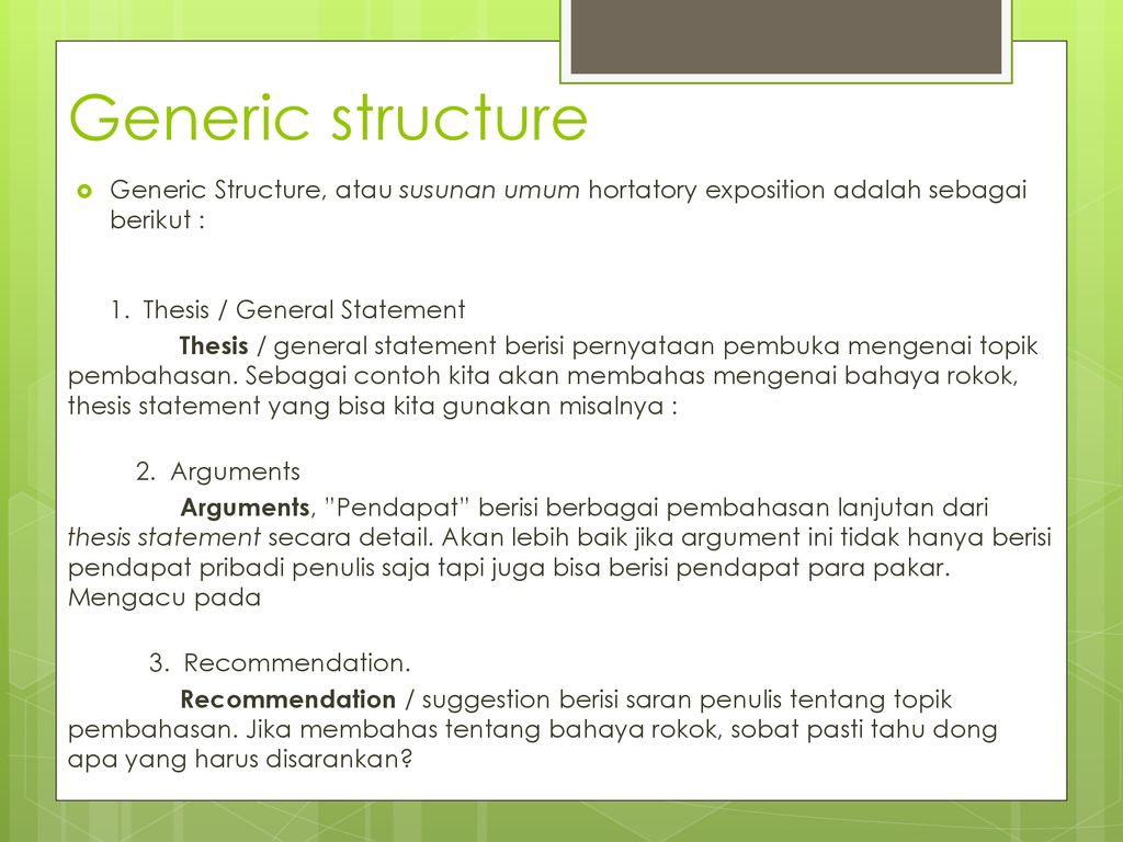 Detail Contoh General Statement Nomer 37