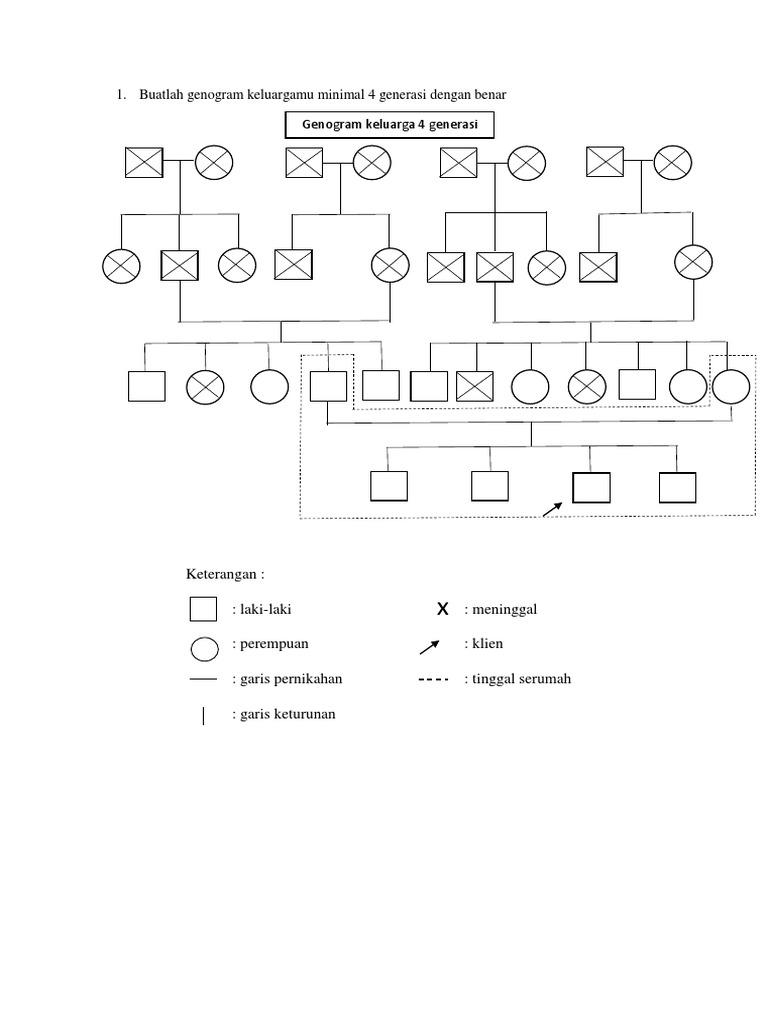 Contoh Genogram Dan Keteranganya - KibrisPDR