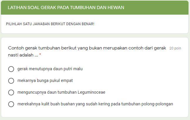 Detail Contoh Gerak Tumbuhan Nasti Nomer 32