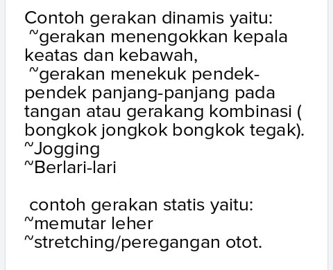 Detail Contoh Gerakan Statis Nomer 21