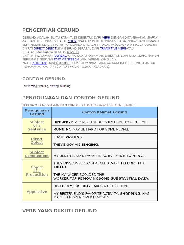 Detail Contoh Gerund As Subject Nomer 47