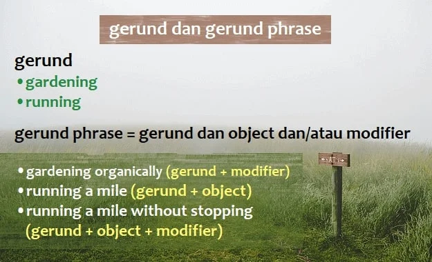 Detail Contoh Gerund Phrase Nomer 15