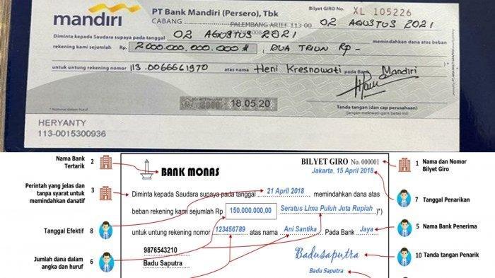 Detail Contoh Giro Bank Mandiri Nomer 2