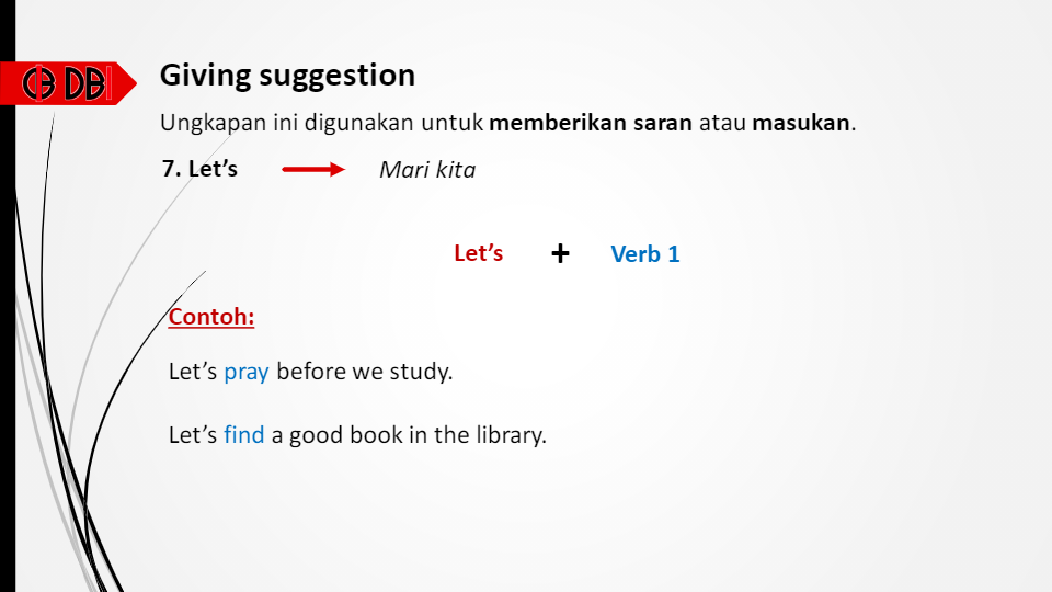 Detail Contoh Giving Suggestion Nomer 14