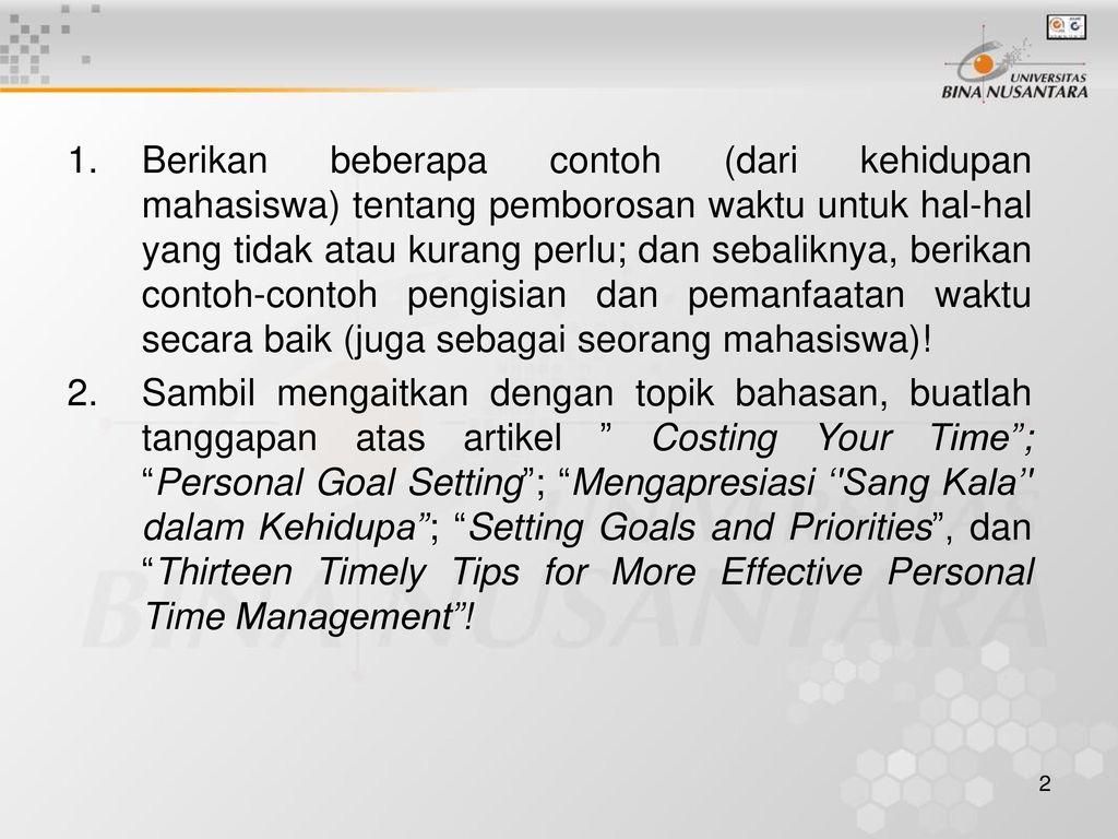 Detail Contoh Goal Setting Mahasiswa Nomer 11