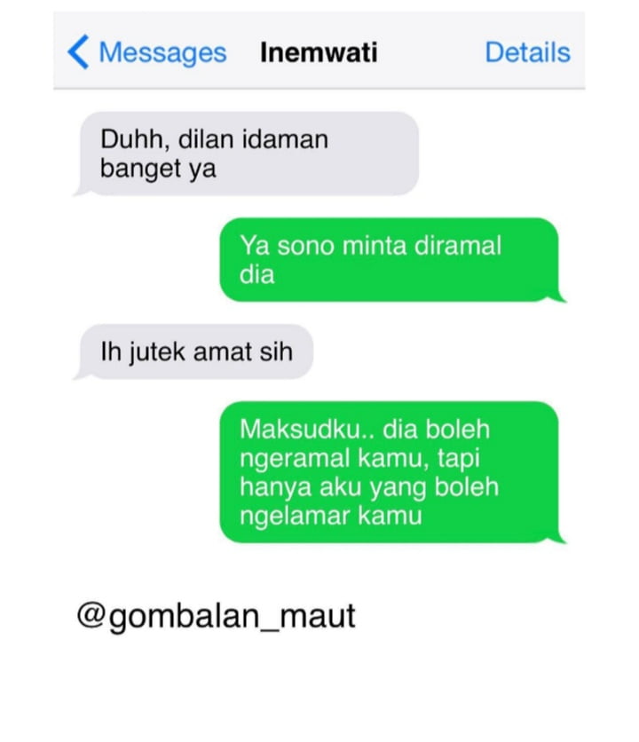 Detail Contoh Gombalan Maut Nomer 11