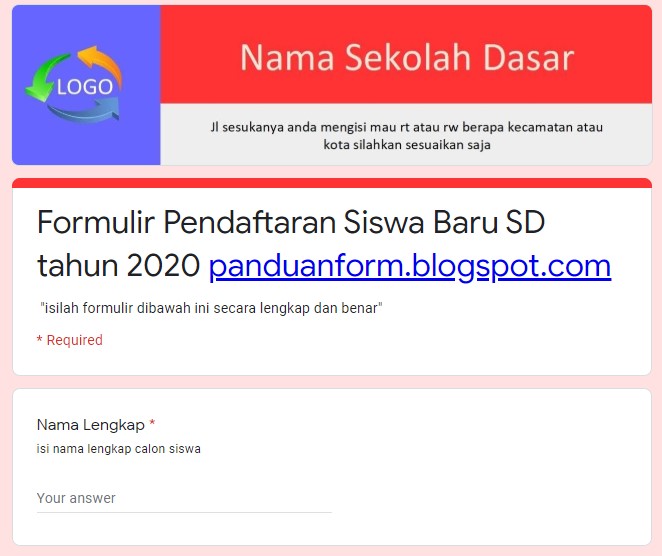 Detail Contoh Google Form Nomer 36