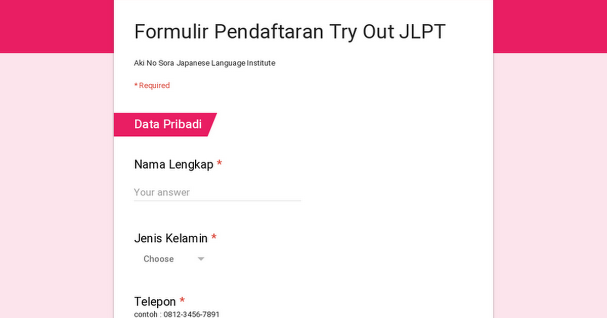 Detail Contoh Google Form Nomer 41