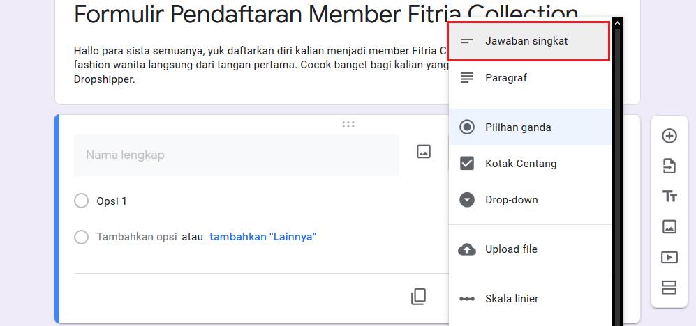 Detail Contoh Google Form Pendaftaran Nomer 21