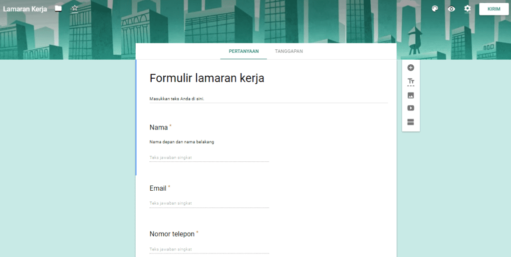 Detail Contoh Google Form Pendaftaran Nomer 31