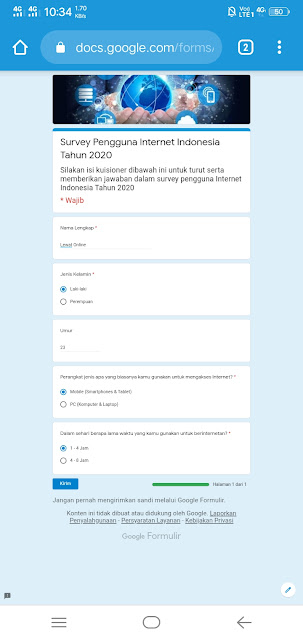 Detail Contoh Google Form Survey Nomer 52