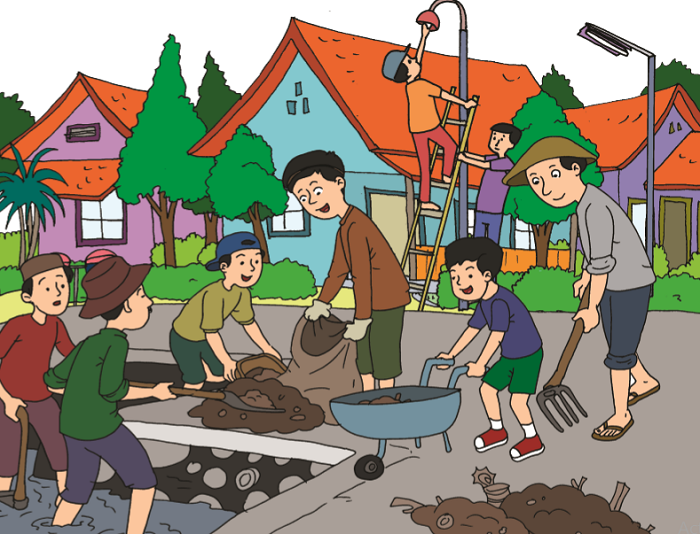 Menumbuhkan Semangat Kerukunan dan Gotong Royong Sebagai Identitas Warga Desa Papayan
