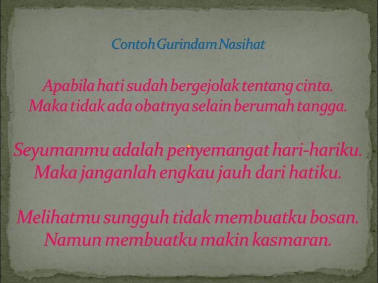 Detail Contoh Gurindam 3 Bait Nomer 5