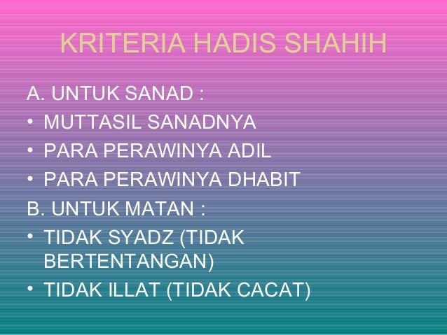 Detail Contoh Hadis Muttasil Nomer 40