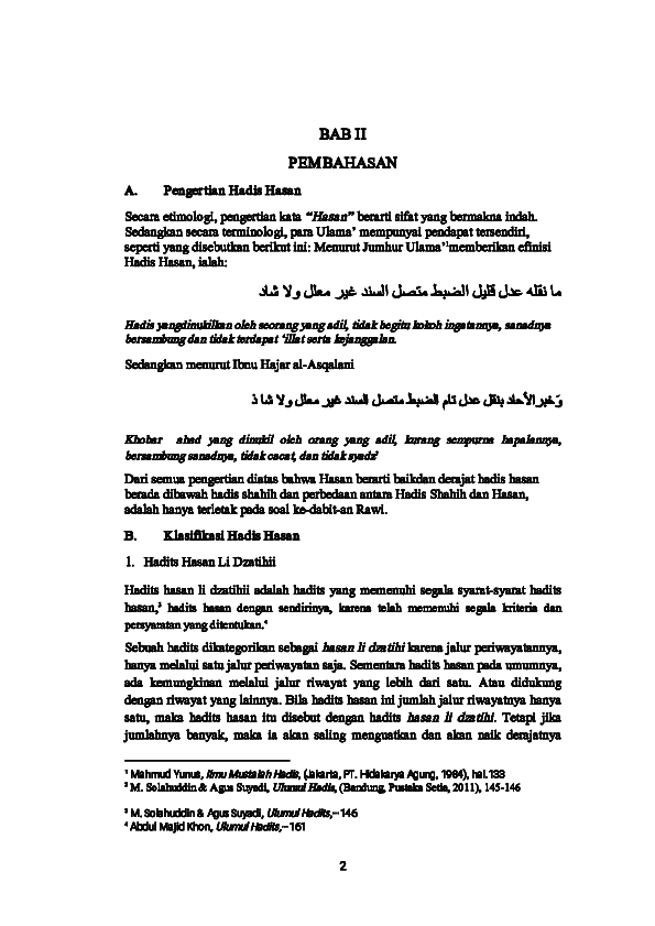 Detail Contoh Hadits Hasan Pendek Nomer 2