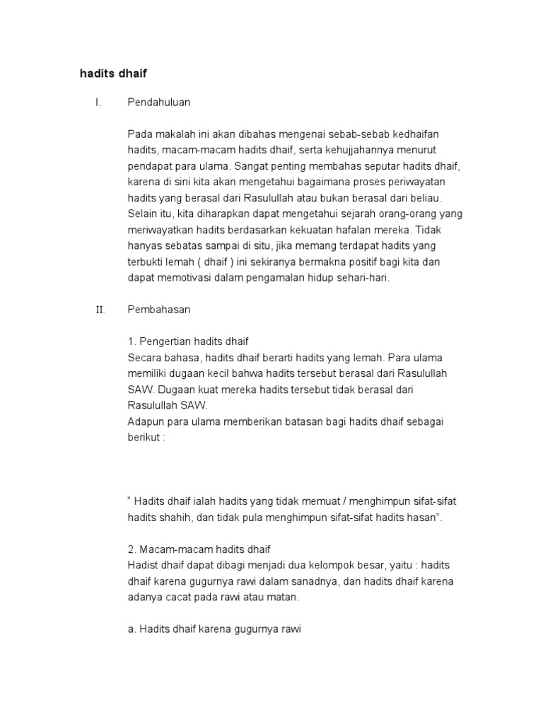 Detail Contoh Hadits Hasan Pendek Nomer 29