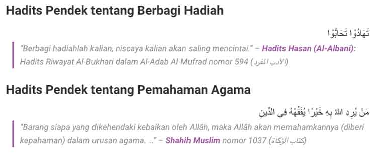 Detail Contoh Hadits Hasan Pendek Nomer 39